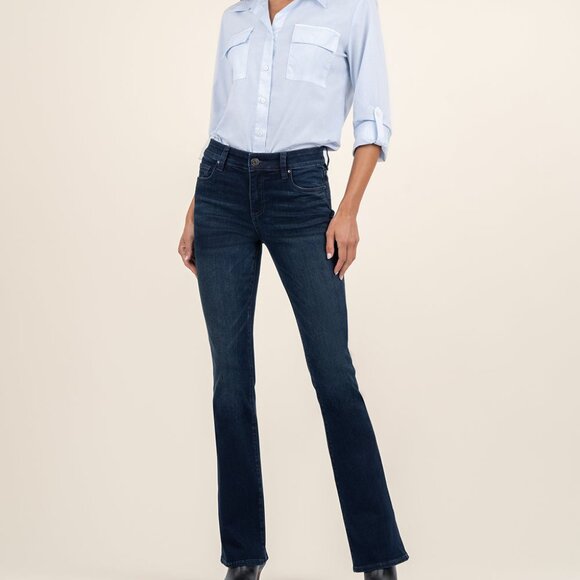 Kut from the Kloth Natalie Mid Rise Baby Flare, Petite Size 18P18P / Leading W/E - Picture 1 of 4